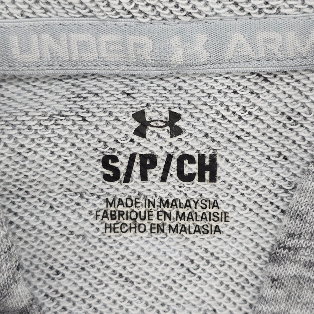 Under Armour Men Heather Gray Full Zip Hoodie‎ Sweatshirt Size S Small - Picture 5 of 11